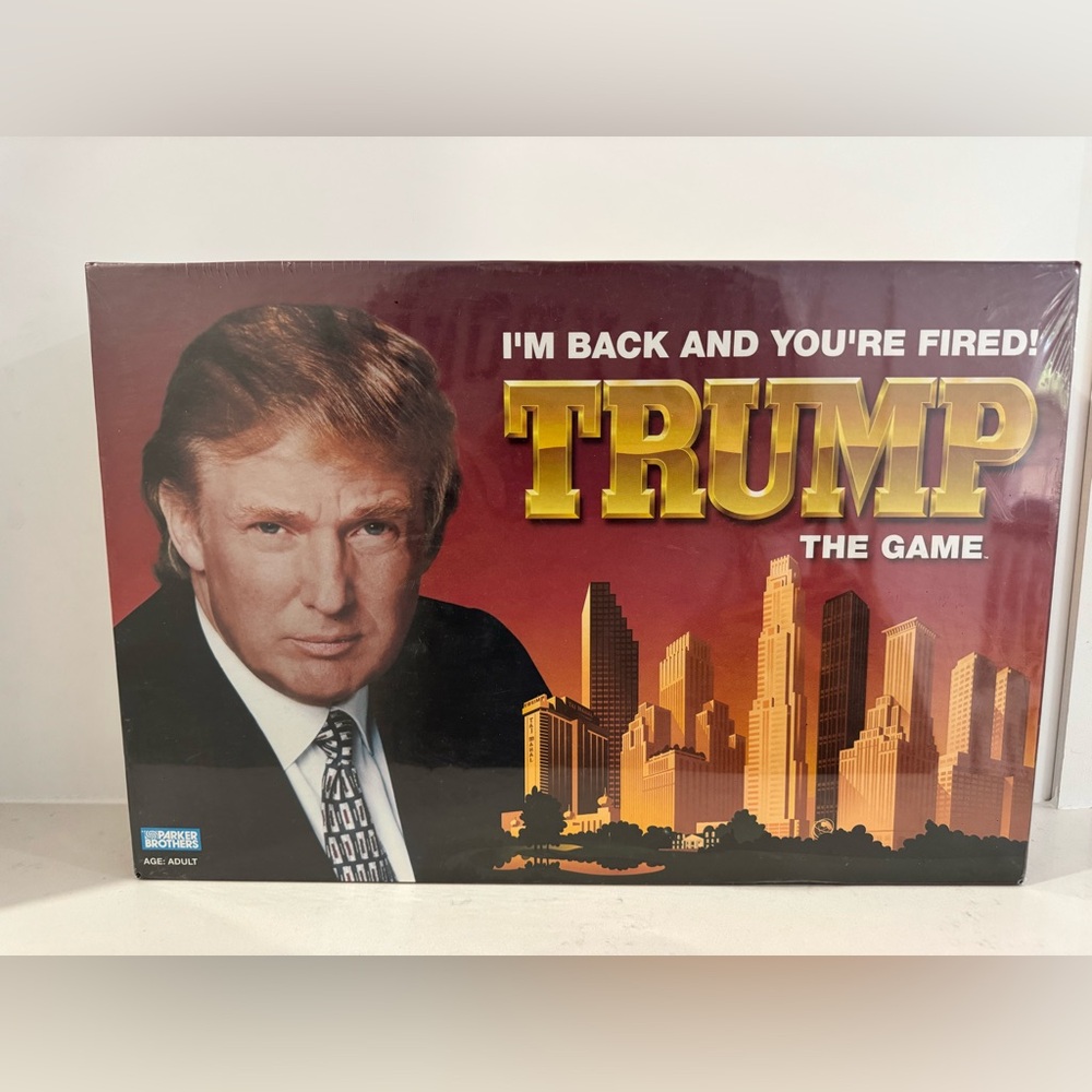 Vintage Donald Trump The Game 2004 Parker Brothers Board Game Rare Sealed